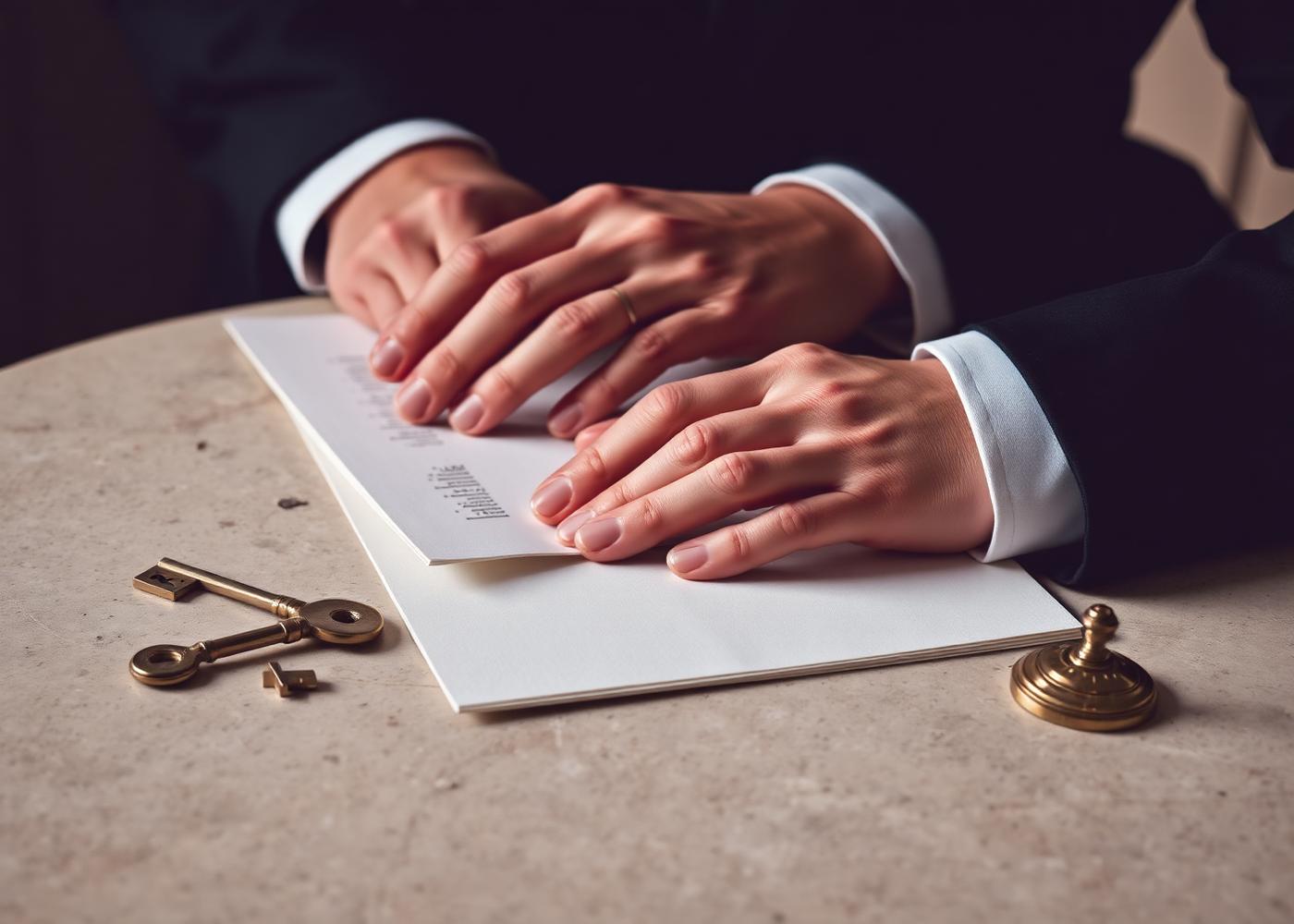 Signature d'un mandat de vente à l'étude immobilière d'Aix